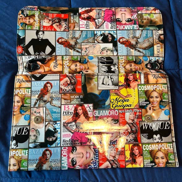 MAGAZINE Celebrity Print Bag/ Envelope/ Clutch • Medium • Multiple Colors • - Picture 8 of 8